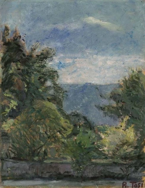 Paesaggio con alberi